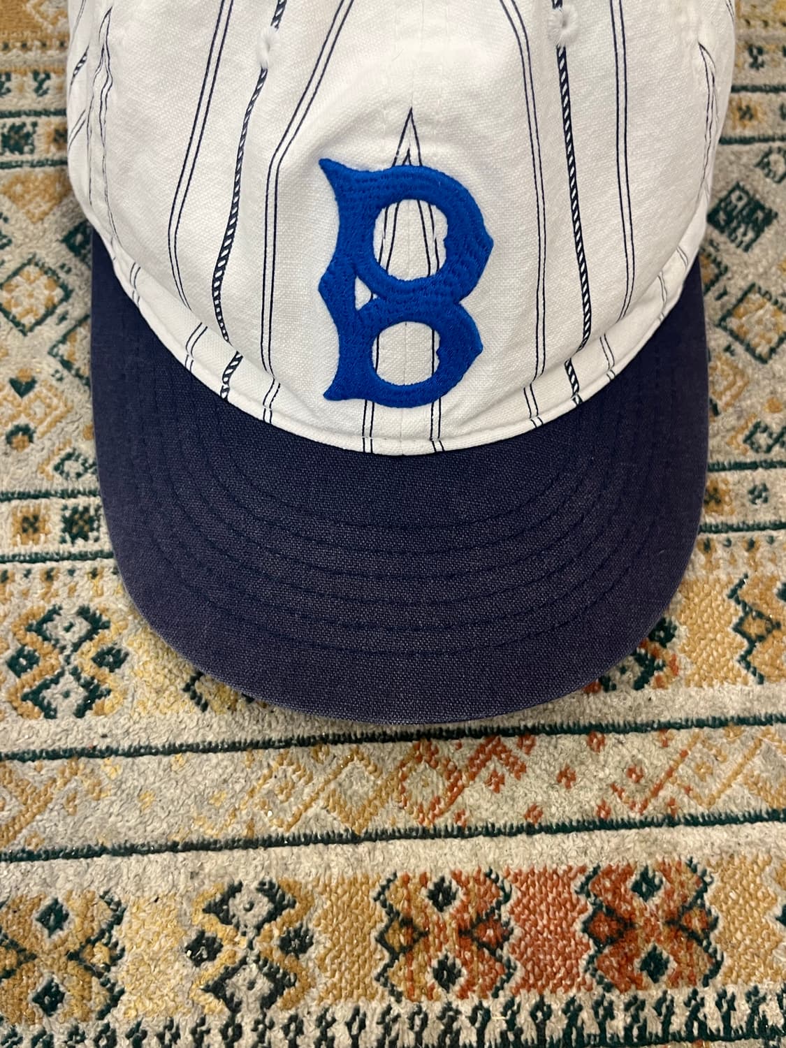 MLB 스트라이프 볼캡 네이비 #csz3774 상품이미지4