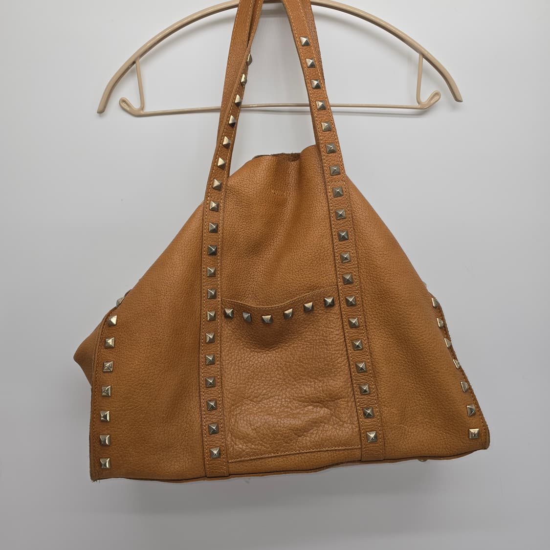 ZARA 빈티지 가죽 스터드 토트백 상품이미지5