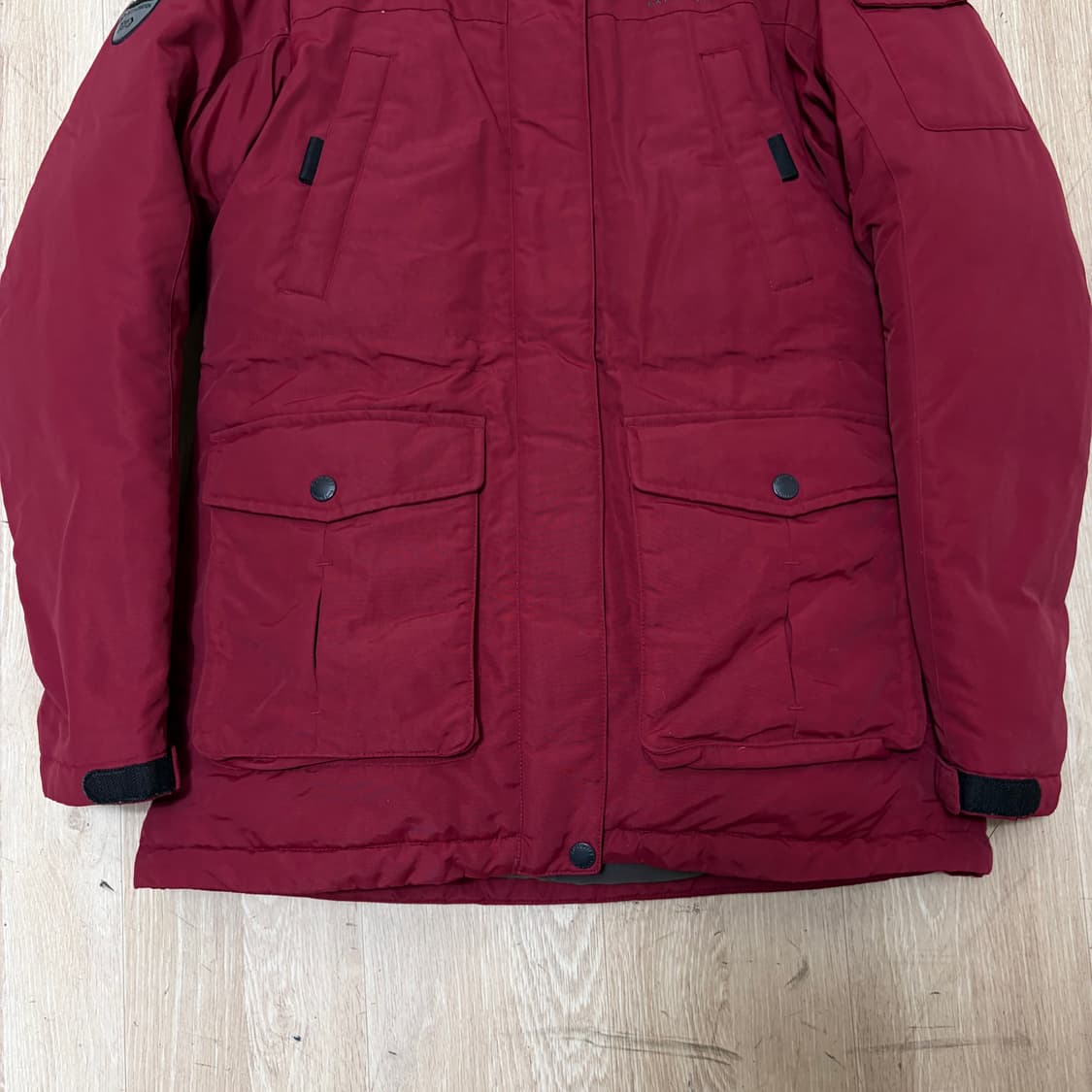 디스커버리 와펜 구스다운 후드 패딩 S/90  상품이미지5