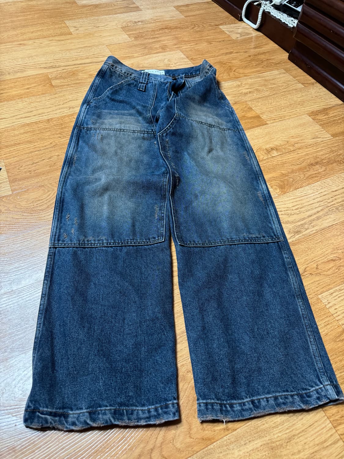 애프터프레이 워시드 카펜터 데님팬츠 m 상품이미지2