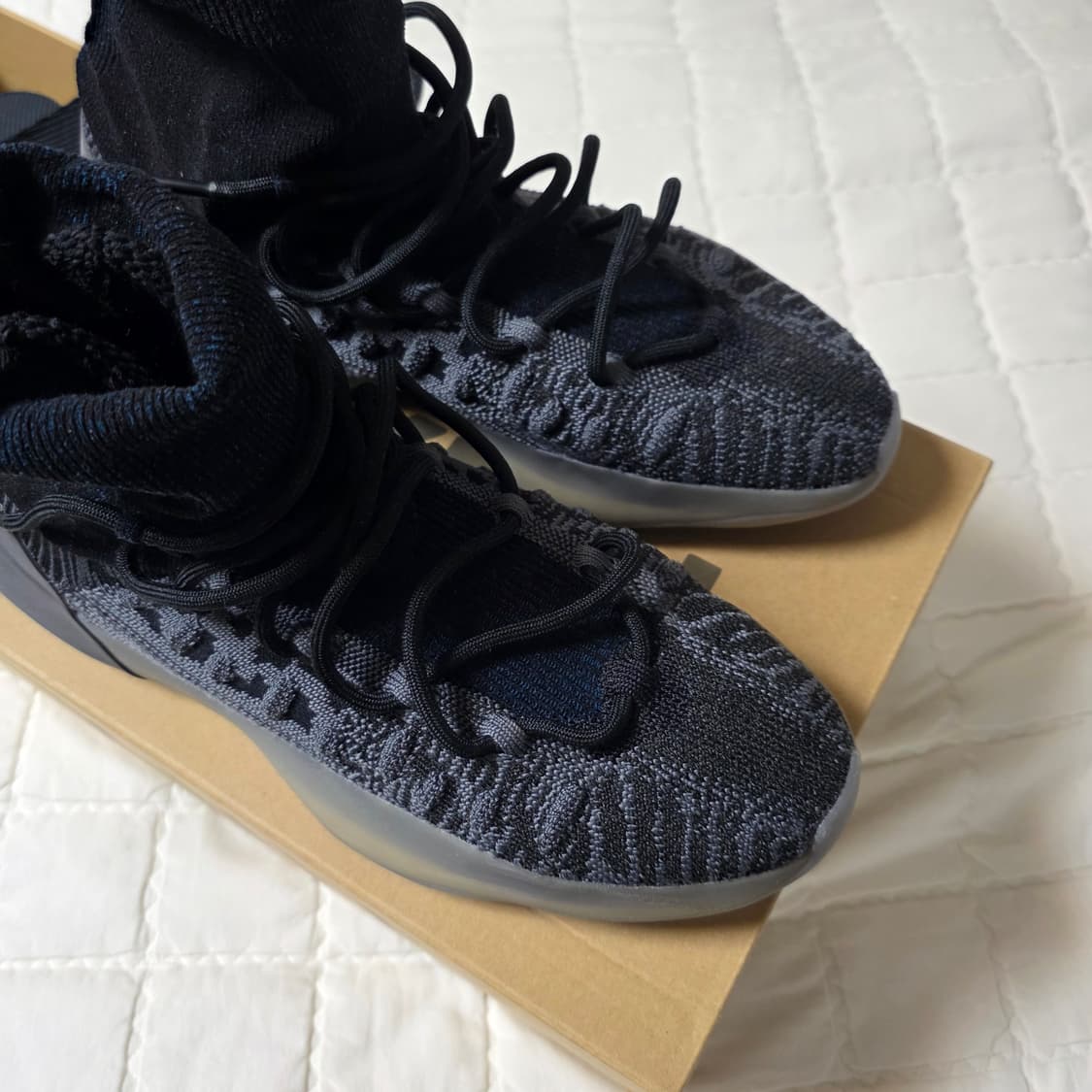 (새상품) 아디다스 이지 베스킷볼 니트 슬레이트 블루 285사이즈 상품이미지4