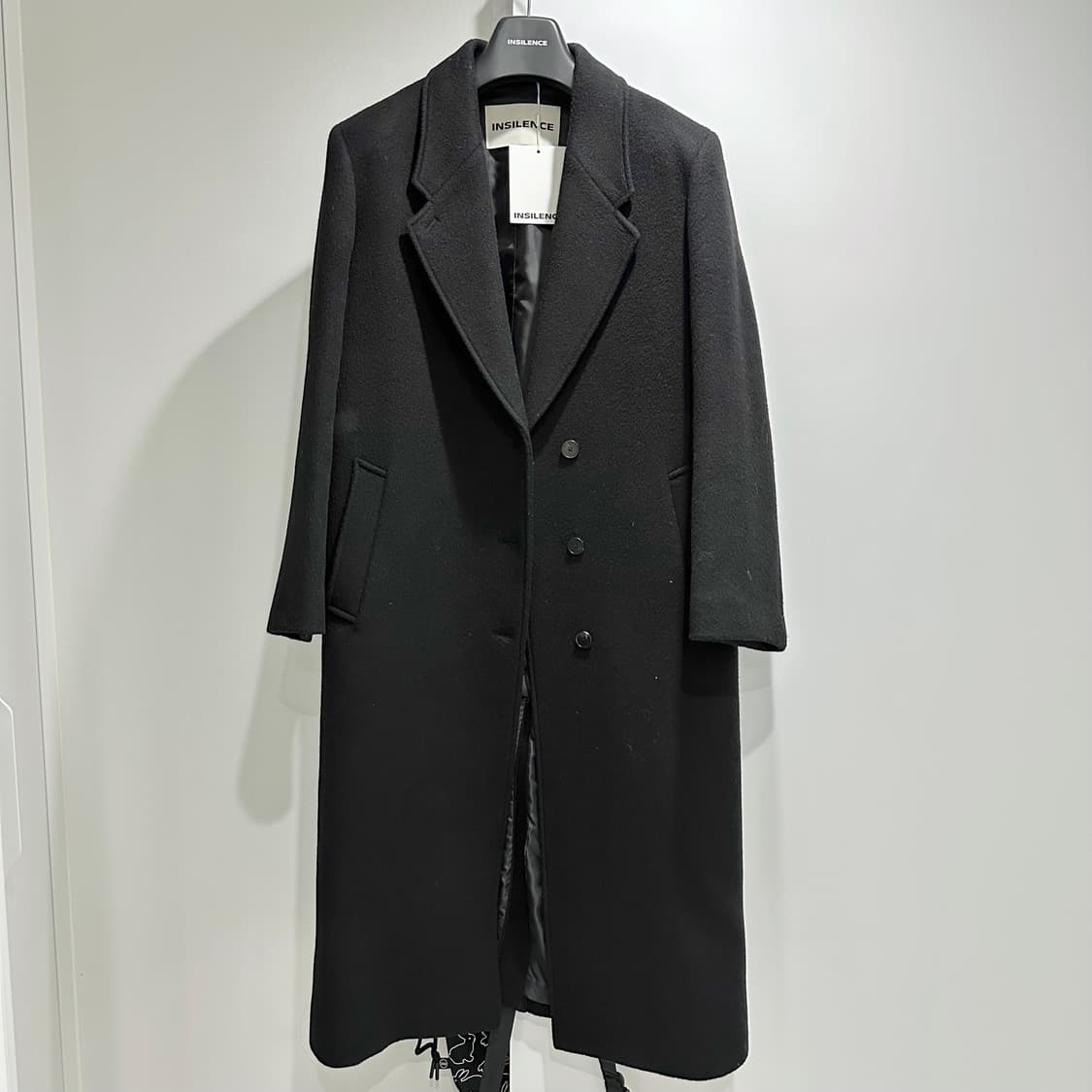 인사일런스우먼 클래식 맥시 코트 블랙 xs (새상품) 상품이미지2