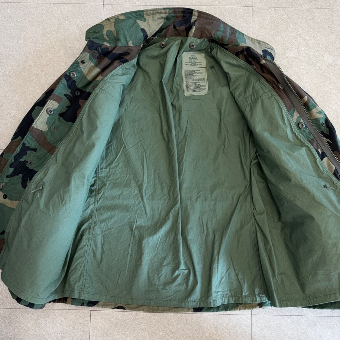 90s US Army M65 우드랜드 필드 자켓105-110 상품이미지6