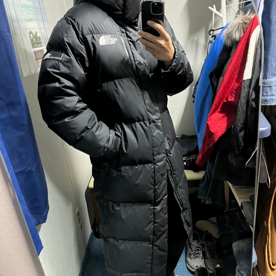 노스페이스 프리미엄 다운 롱패딩 100 L 상품이미지2