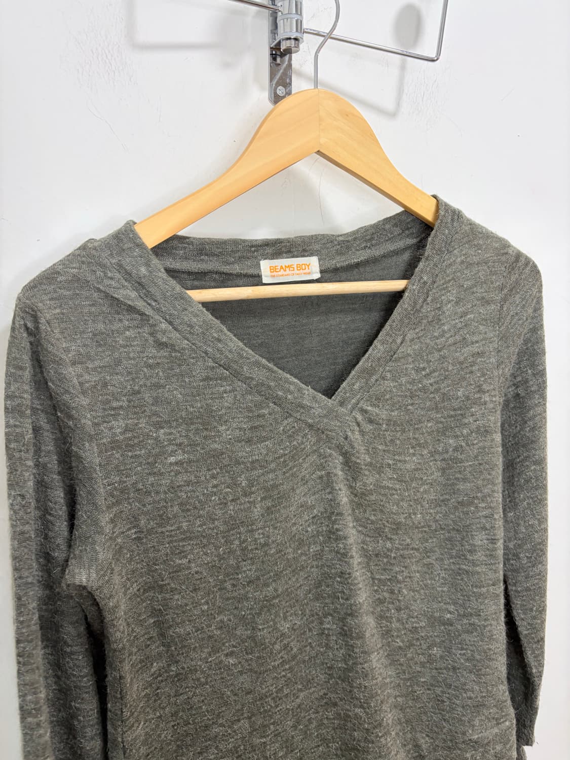 Beams boy 프릴 레이어드 그레이 니트 상품이미지7