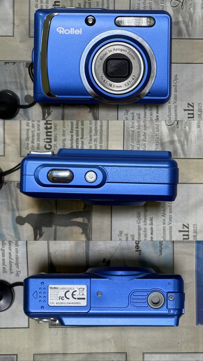 작례/초레어!!) Rollei compactline 90 blue 디카 상품이미지2