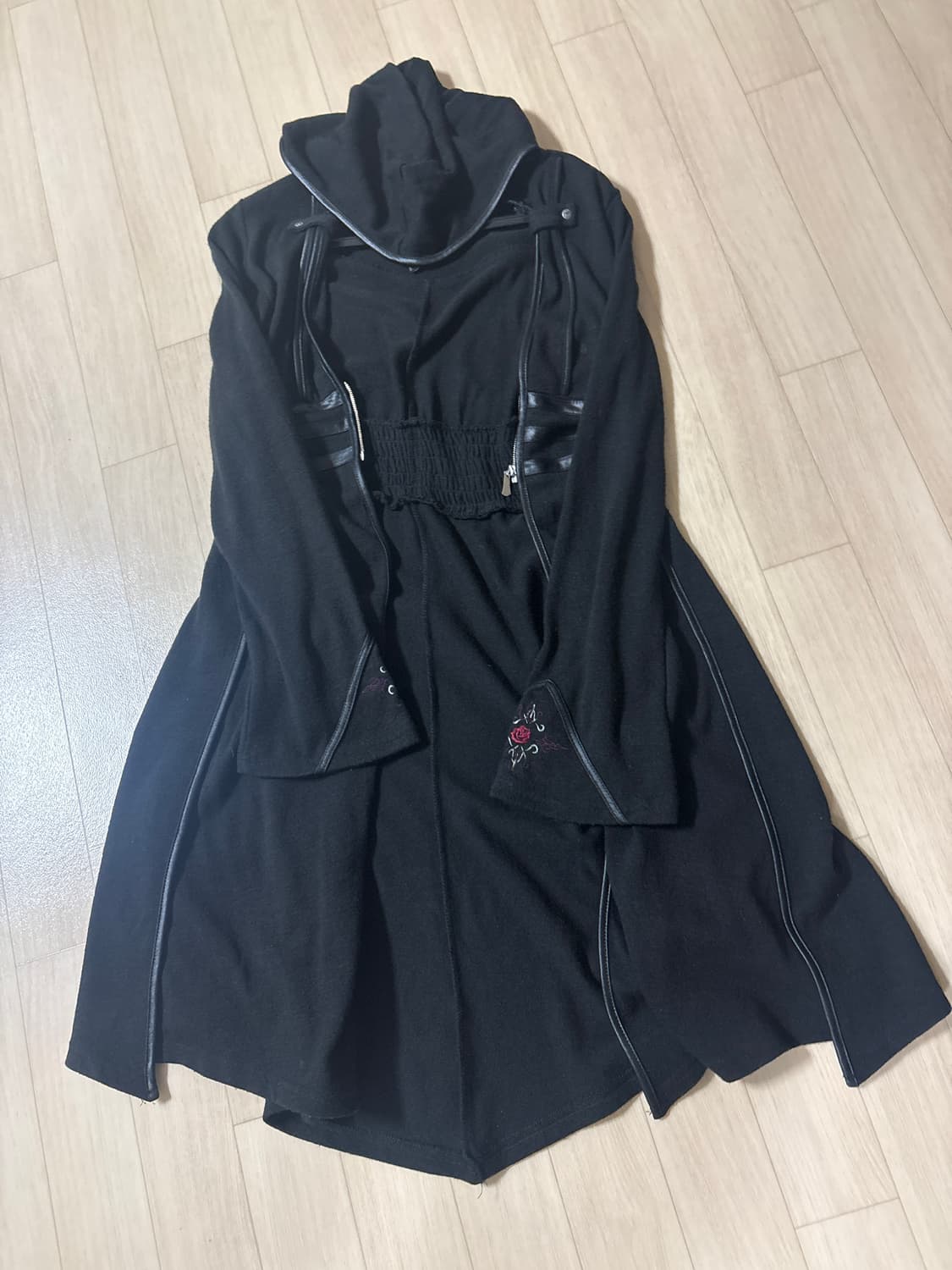 Ozz on ozzcroce 후드가디건 후드 가디건원피스 고스 고딕 상품이미지1