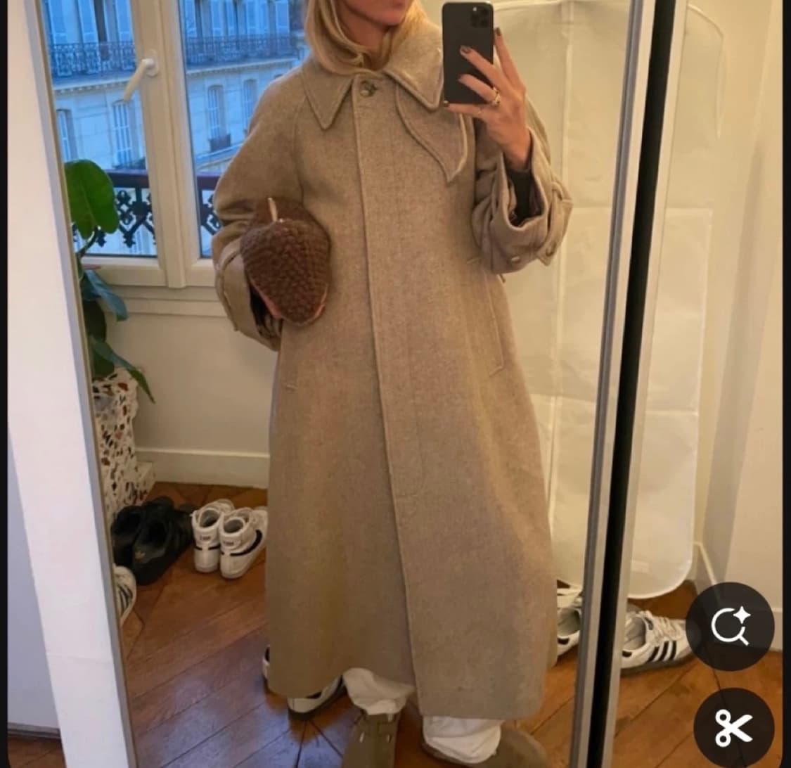 COS 코스 오버사이즈 라운드 울 코트 S 상품이미지3