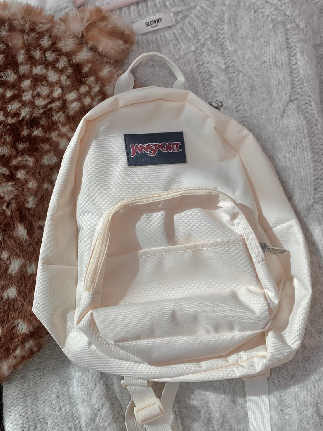 새상품 잔스포츠 하프 파인트 코코넛 크림 컬러 백팩 상품이미지1