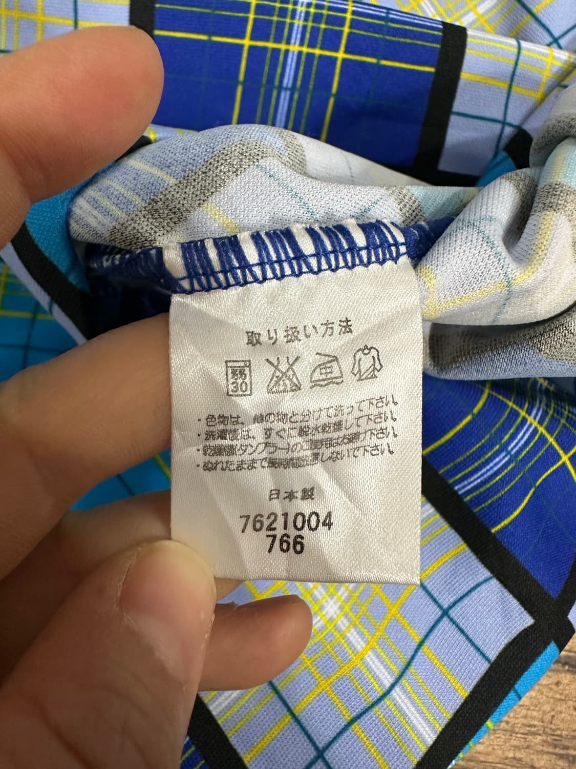 아식스 남성 체크 반팔 카라티 L 새제품 상품이미지8