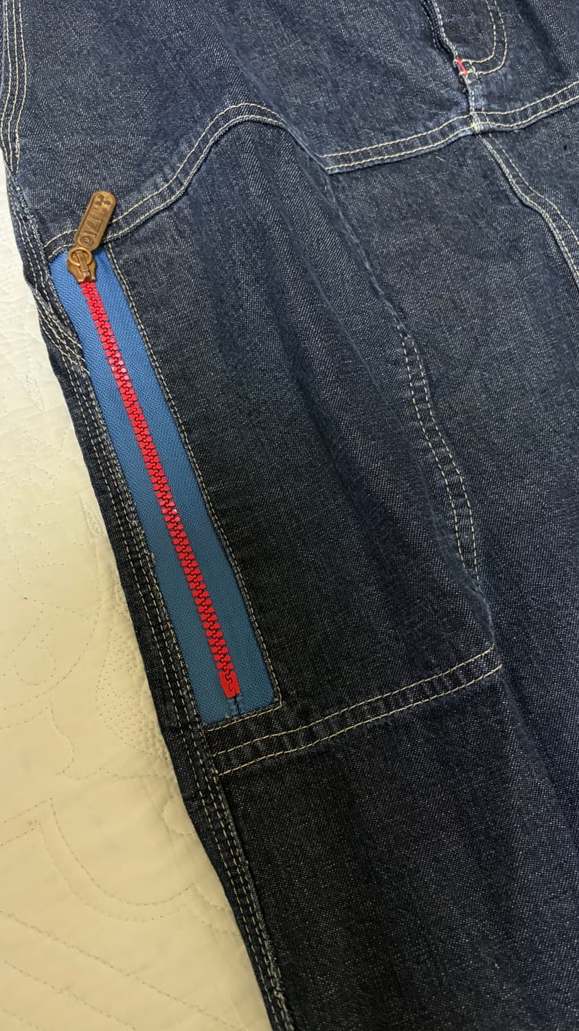 빈티지 진청 데님 롱스커트 치마  상품이미지4