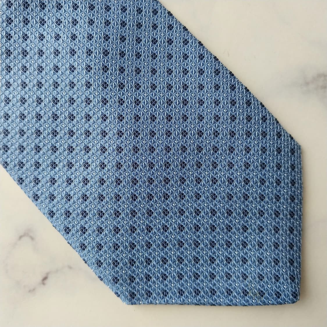 브룩스 브라더스 블루 도트 패턴 넥타이 8.3cm A+등급 K2573 상품이미지6