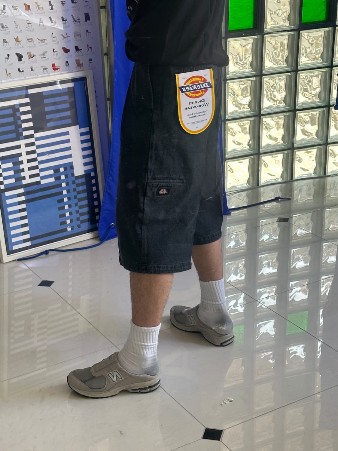 wide silhouette crostack work shorts 상품이미지3