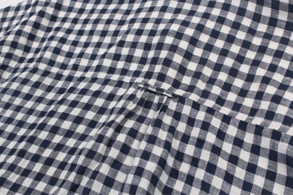 BEAMS BOY Gingham Check Linen Pullover S 상품이미지8