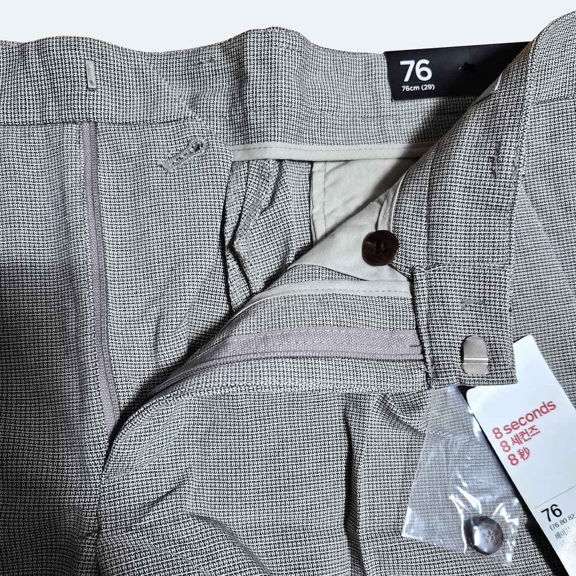 에잇세컨즈 체크 블레이저 M & 와이드 슬랙스 76 셋업 상품이미지8