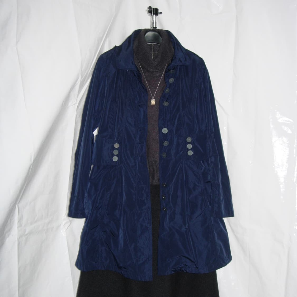 Nylone Navy Coat 상품이미지1