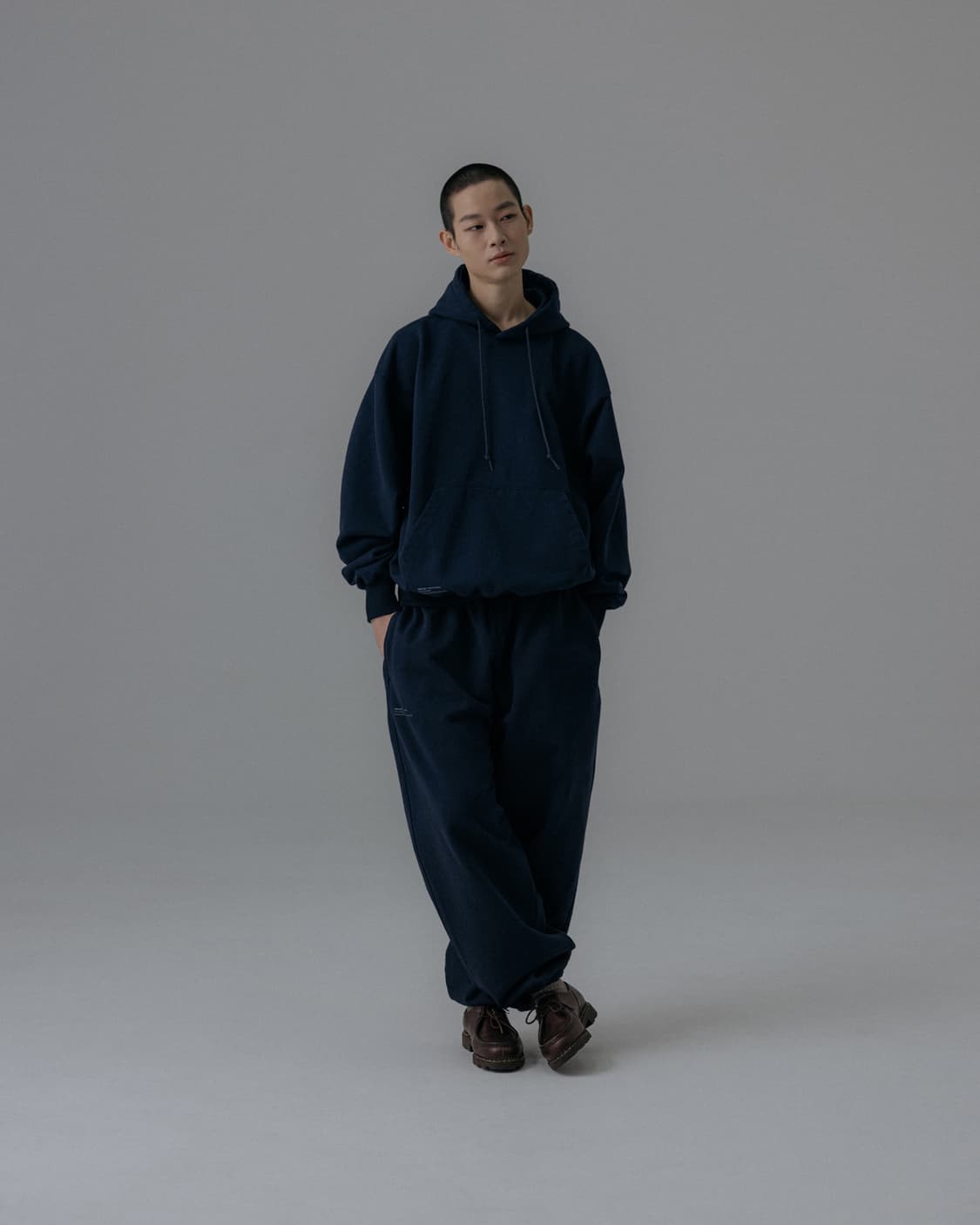 앵글런 헤비 웨이트 클래식 후디 네이비 1사이즈 (새제품) 상품이미지7