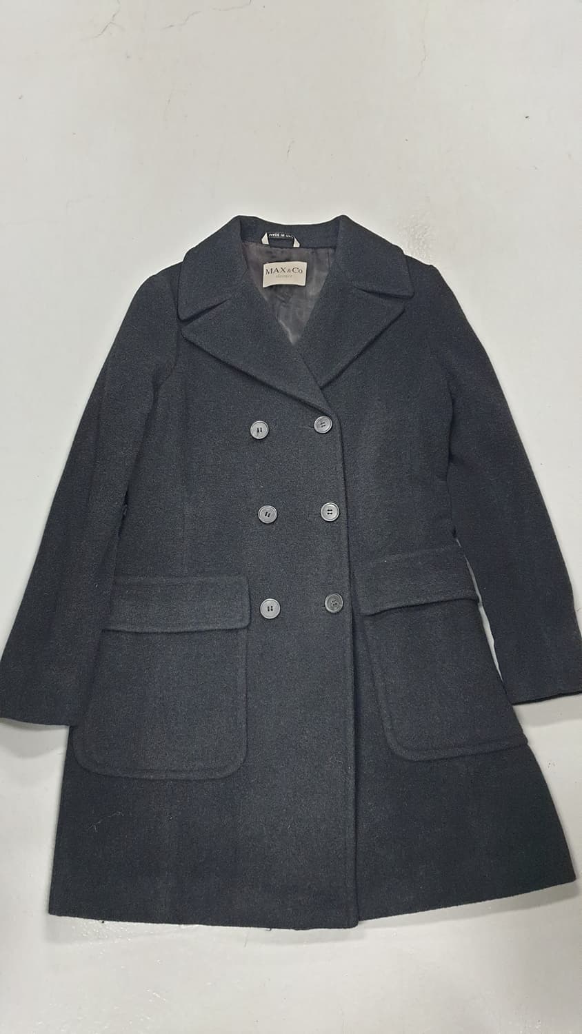 MAX&Co. 클래식 모직 코트 블랙 상품이미지2