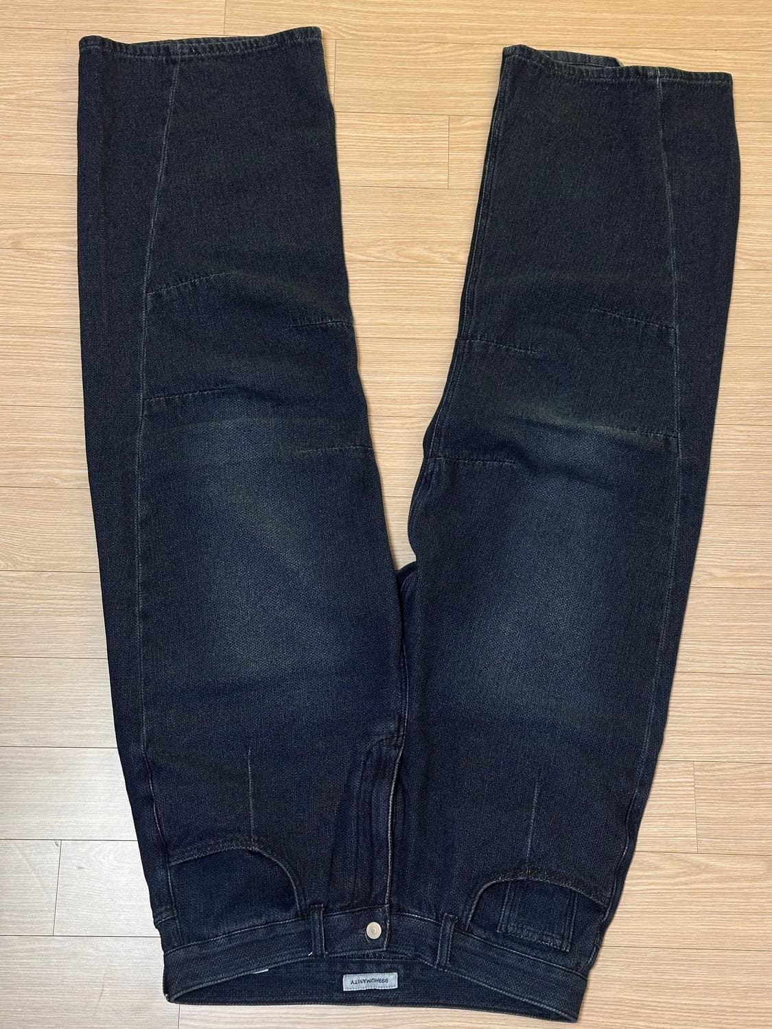 999HUMANITY AV 플리츠 데님 팬츠 상품이미지3