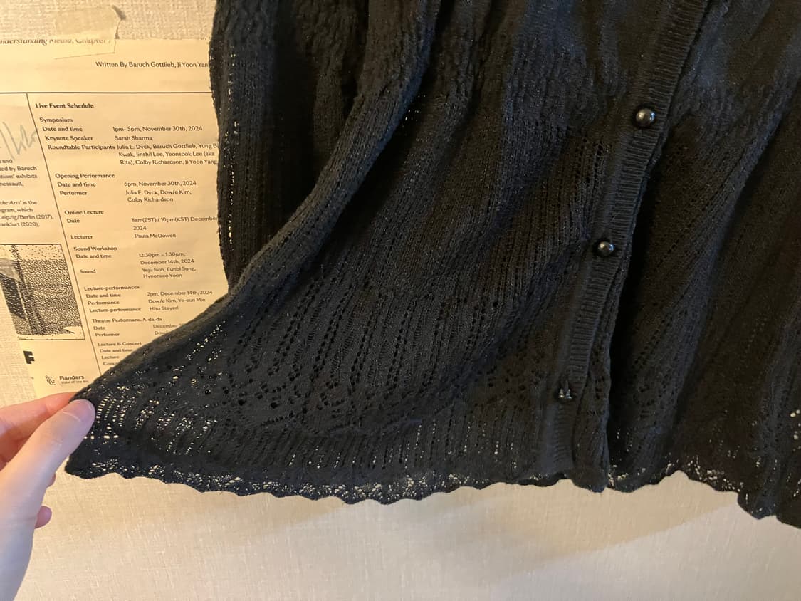 레이스 니트 가디건 상품이미지3