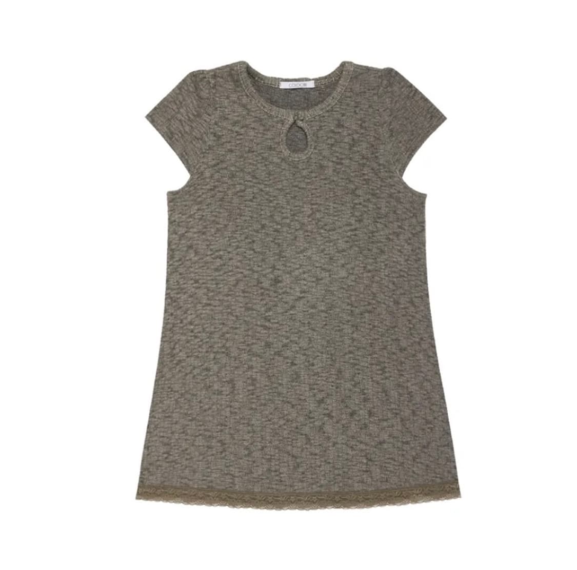 콜로신스 Weird Drop Top Dress Khaki Charcoal 상품이미지1
