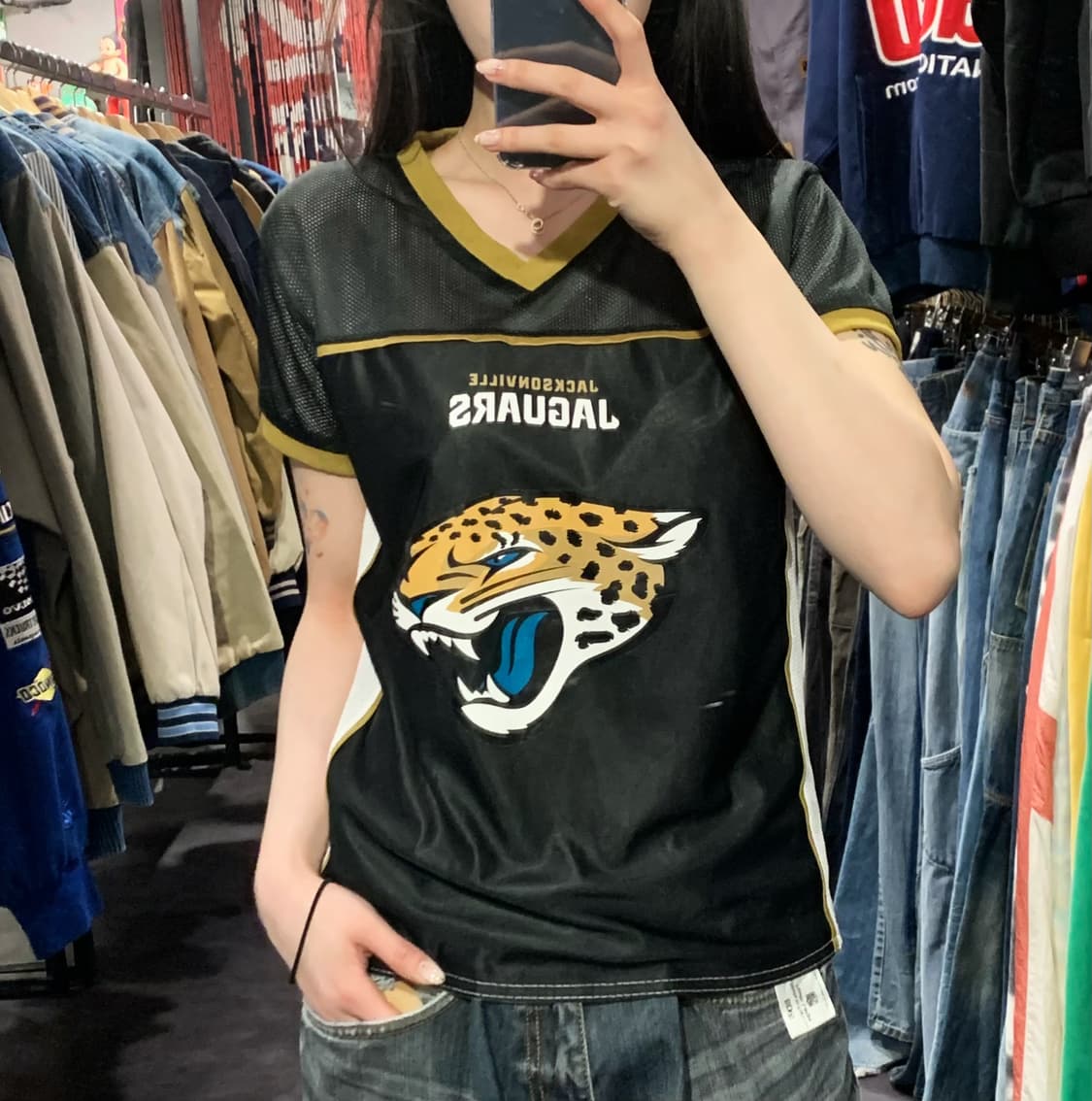 [IM] NFL 재규어스 플래그 풋볼 메쉬 반팔 져지 상품이미지1