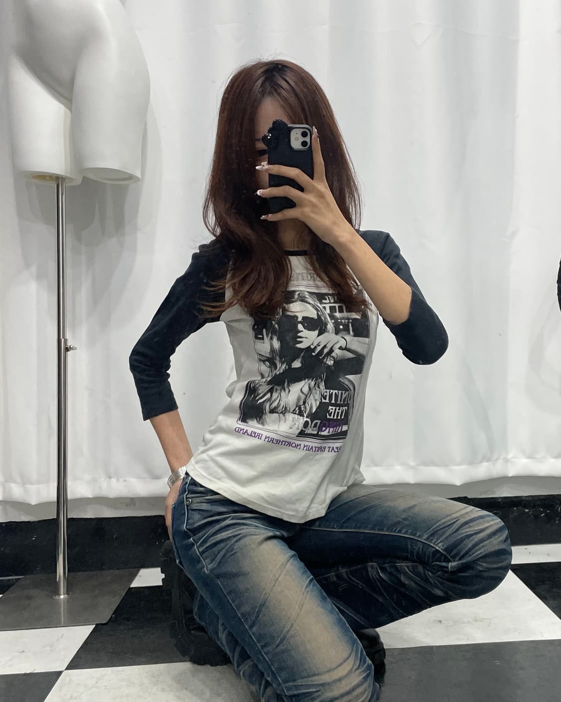 🎸블랙&화이트 나그랑 롱슬리브🎸 상품이미지5