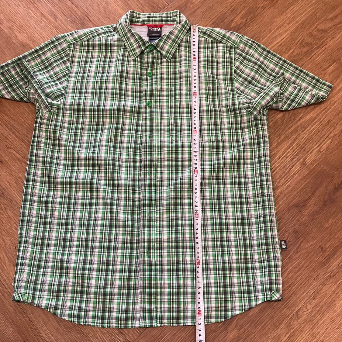 N260 노스페이스 체크 반팔 셔츠 상품이미지6