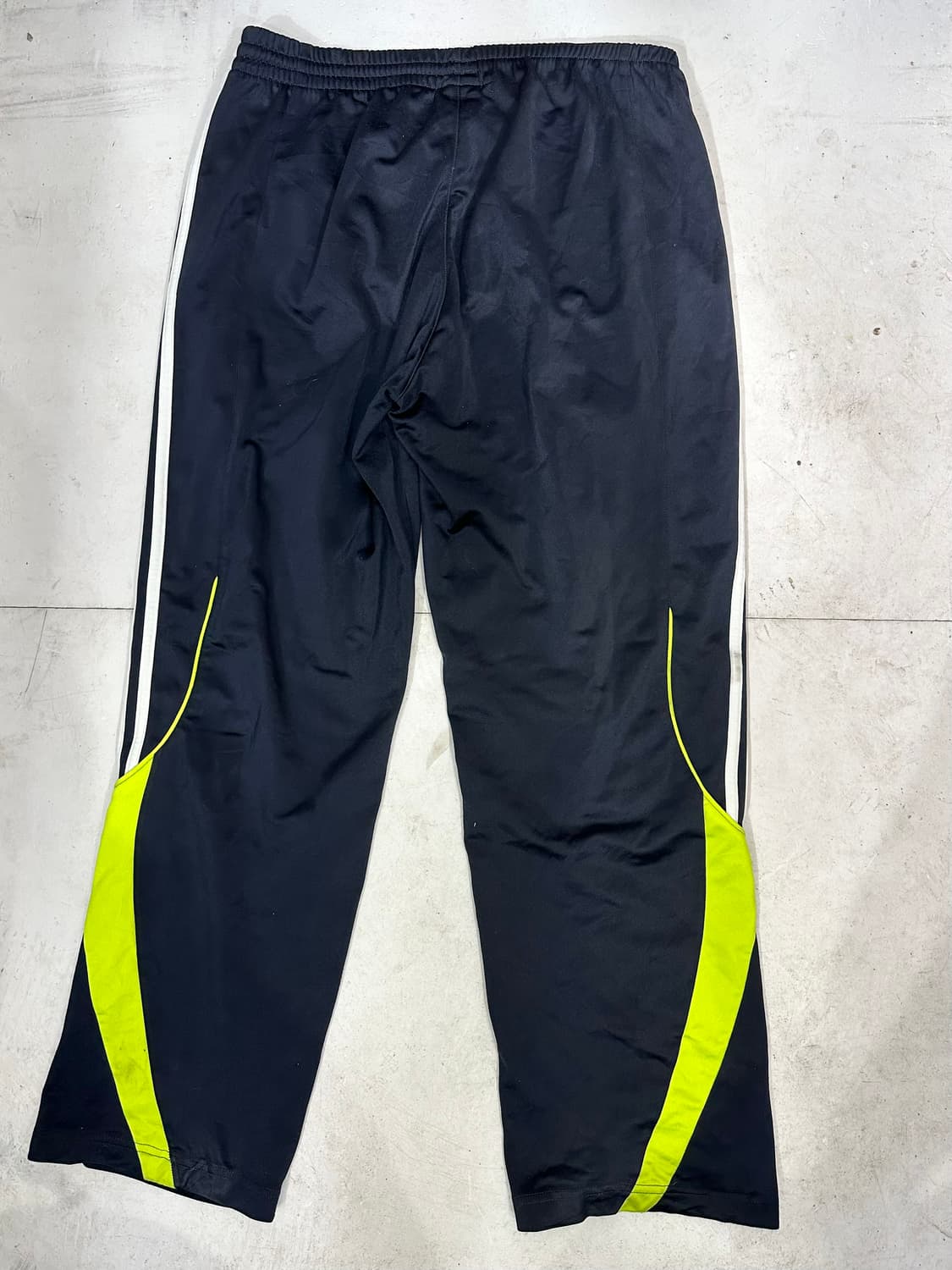 아디다스 블랙 와이드 화이트 삼선 트레이닝 팬츠 추리닝 바지 XL 상품이미지5