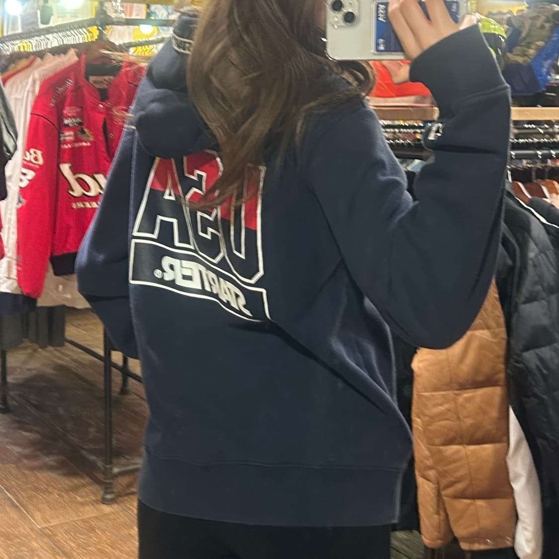 [HI] 스타터 후드티 네이비 상품이미지5