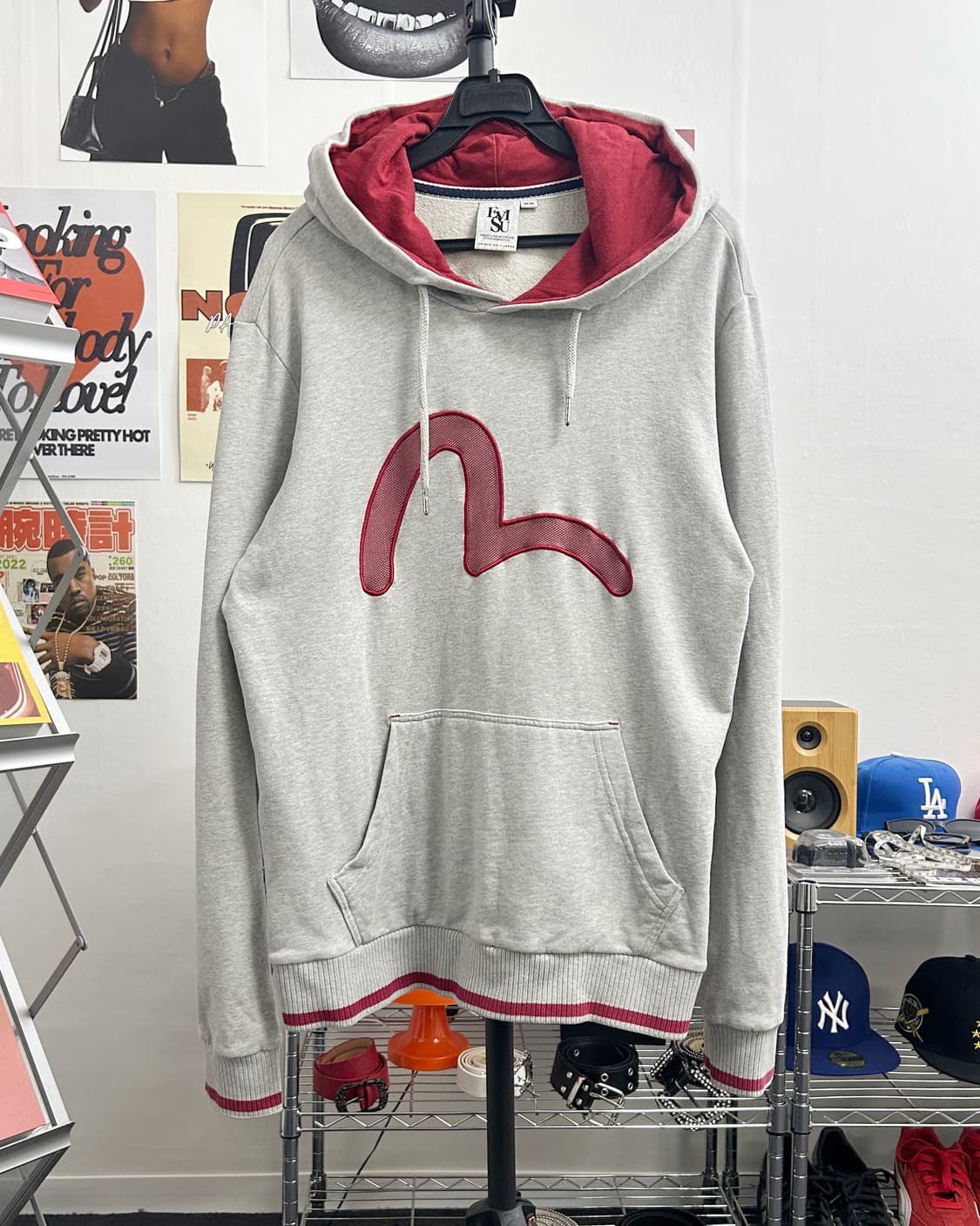 에비수 EVISU 시그니처 로고 후드티 상품이미지1