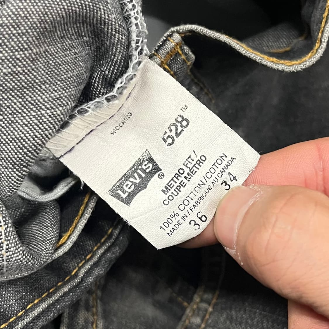 90s Levis528 루즈핏 데님 팬츠 (35”) 상품이미지7