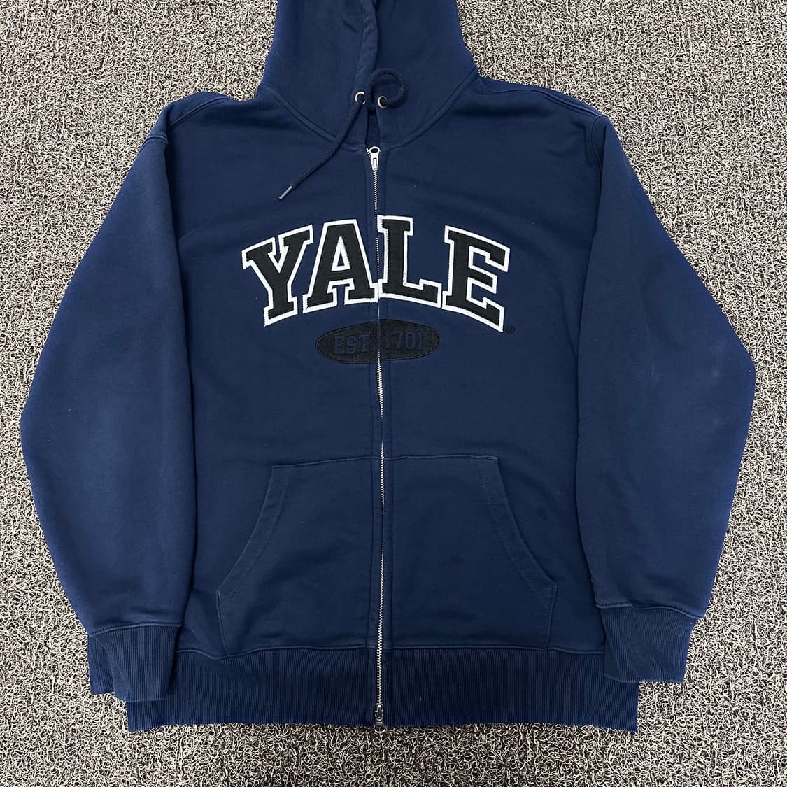 YALE 예일 후드집업 네이비 L 상품이미지1