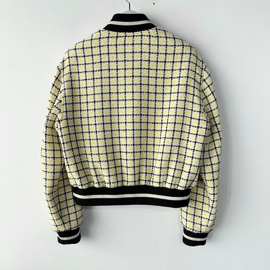 MSGM 트위드 로고 자수 블루종 상품이미지7