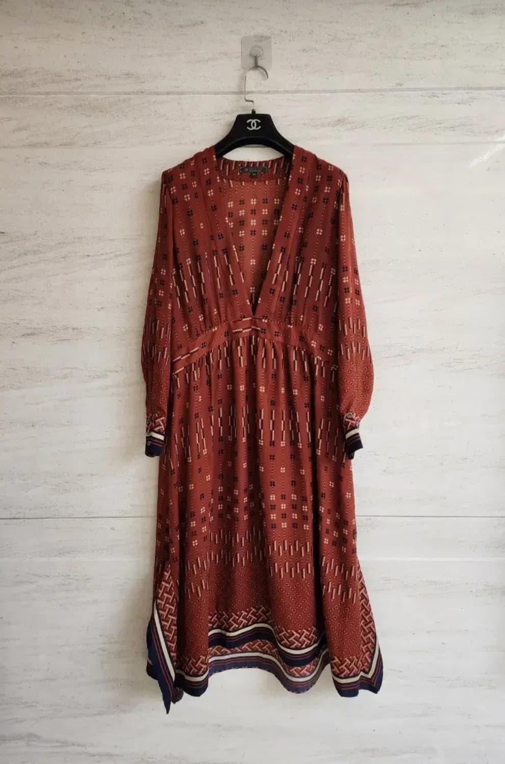 써스데이아일랜드 보더 변형 레이어드 원피스 M사이즈 상품이미지4