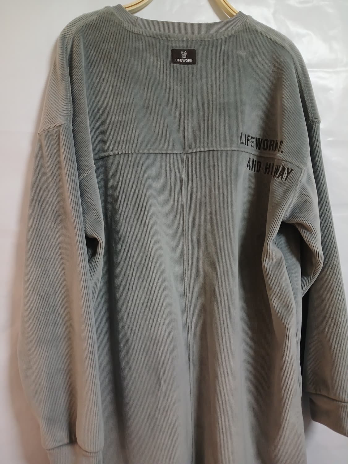 (프리사이즈)라이프워크 코듀로이 벨로아 안감 원피스 상품이미지5