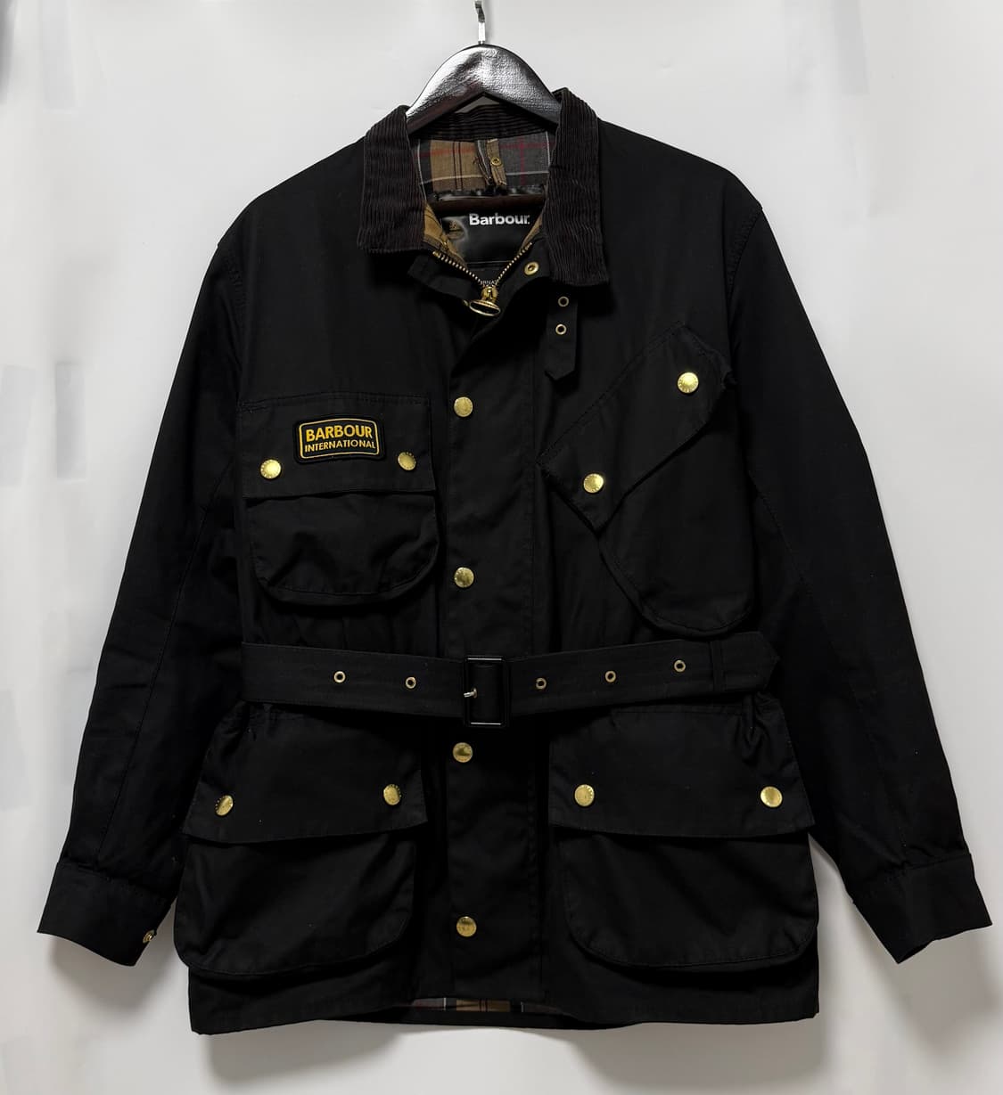 바버 인터내셔널 A7 왁스 자켓 블랙 상품이미지1