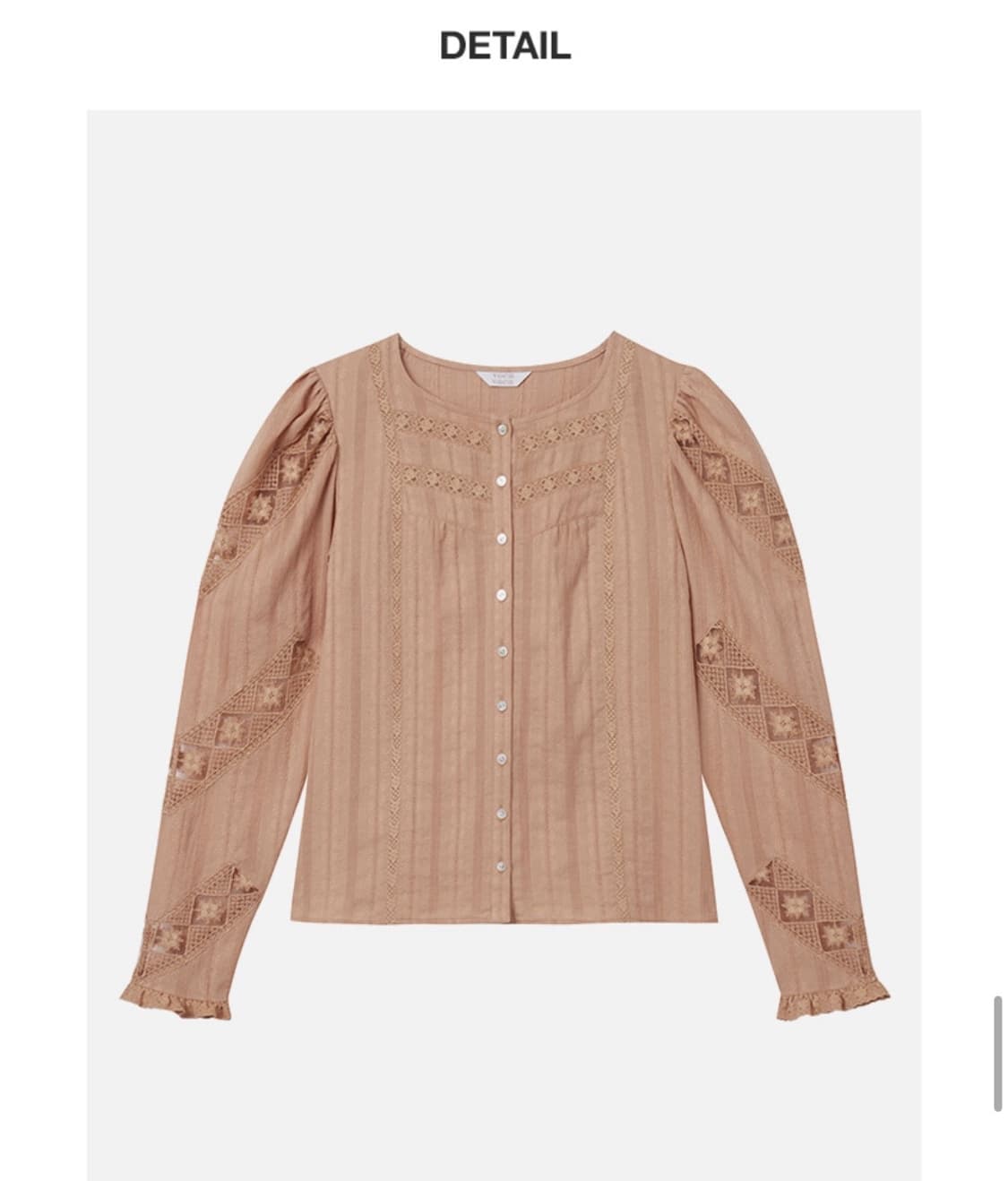 보카바카 레이스 블라우스 상품이미지4