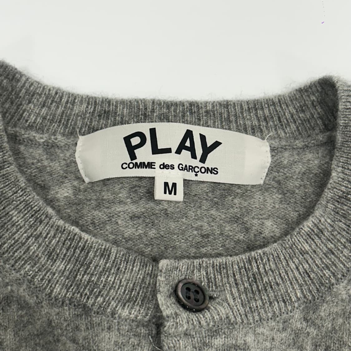 Comme des garcons 꼼데가르송 블랙 와펜 그레이 가디건   상품이미지5