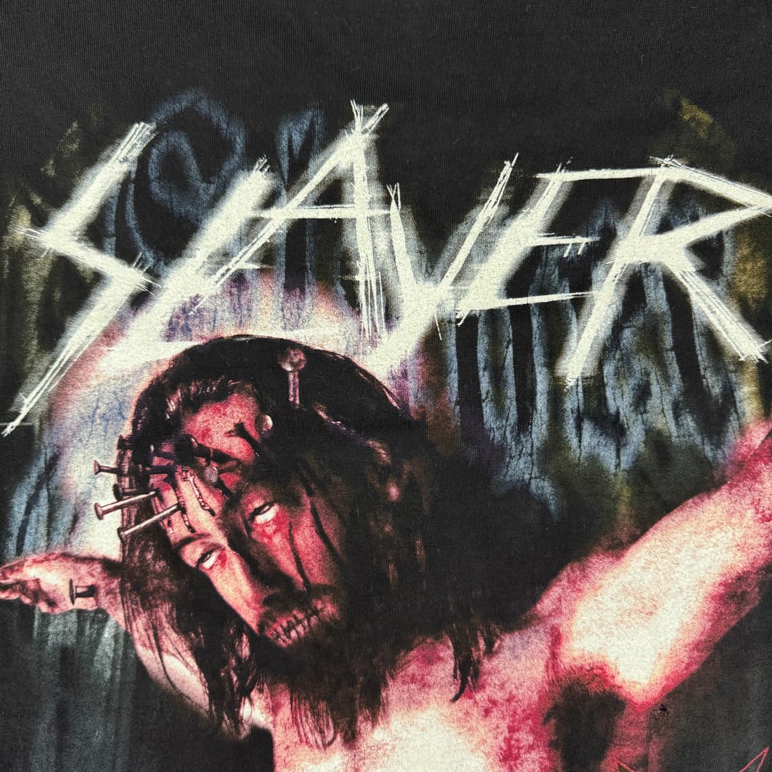Vintage 2001 Slayer Jesus 슬레이어 지저스 티셔츠 상품이미지4