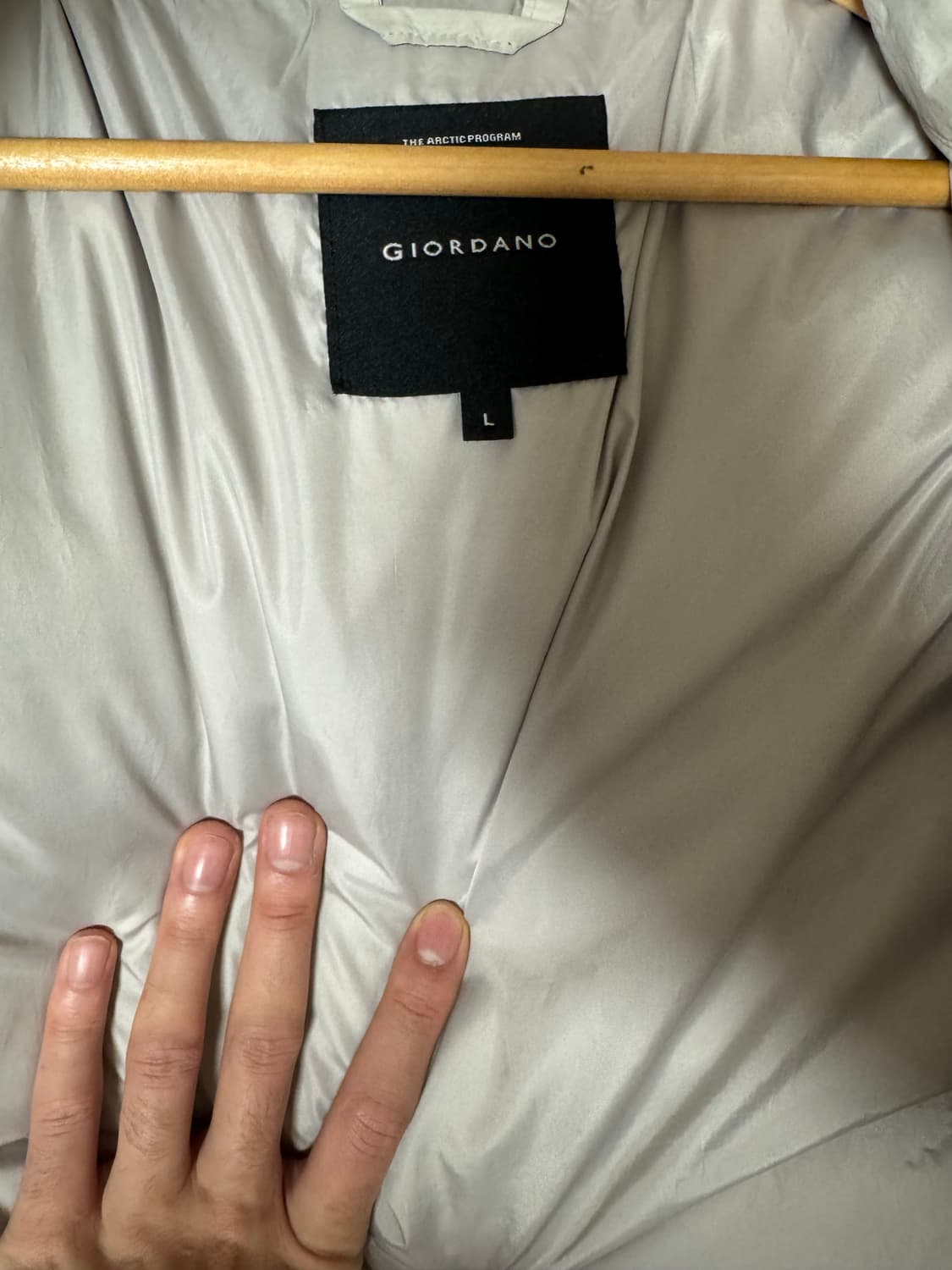 지오다노 숏패딩 그레이 상품이미지3