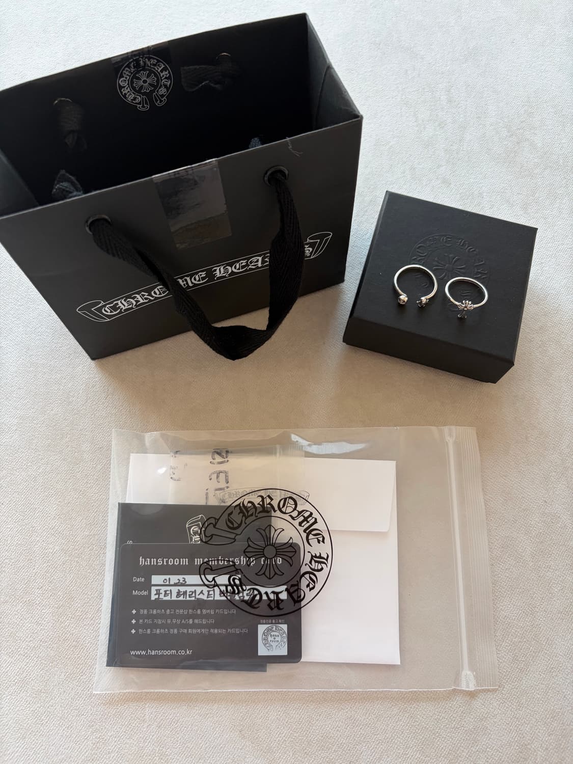 크롬하츠 크로스 버블검링,포티 헤리스티 버블검링 상품이미지1