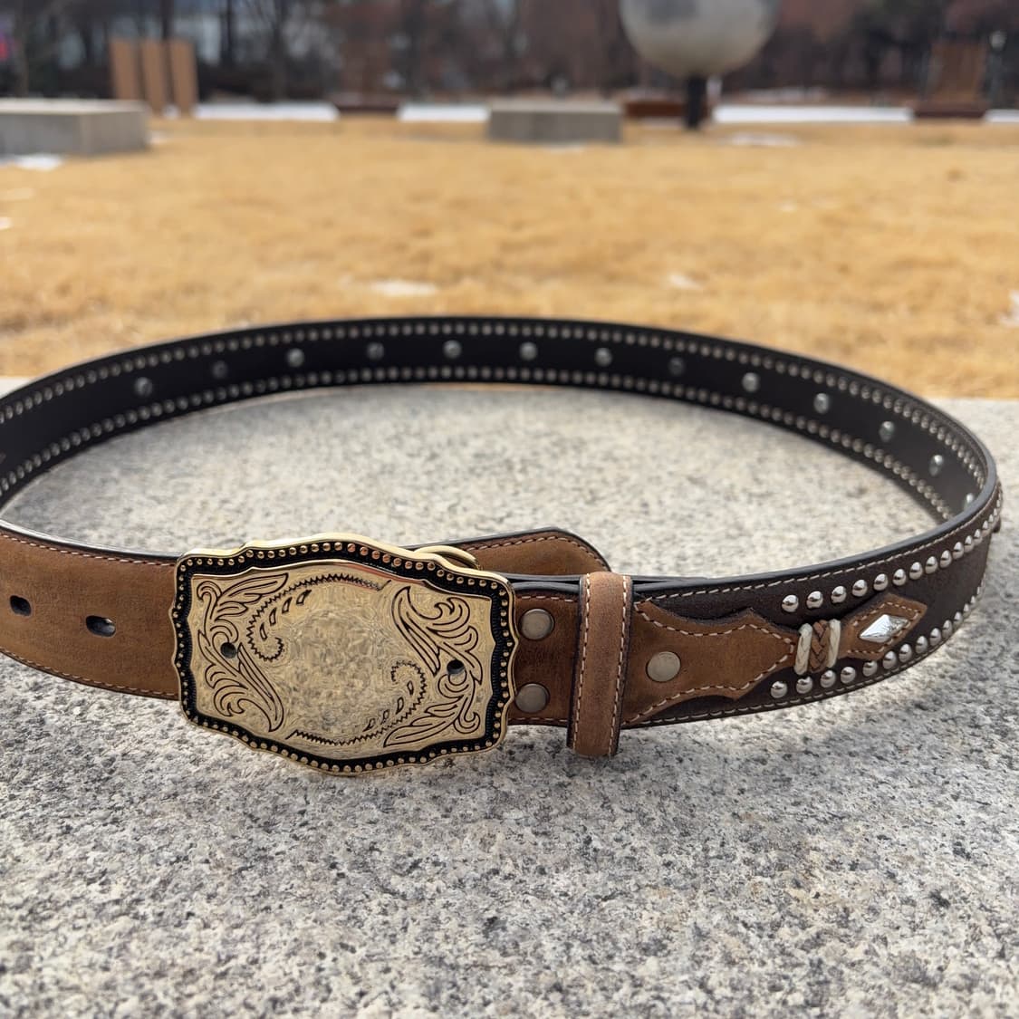 플로럴 엔그레이브 브라스 웨스턴 버클 (미국 생산) 상품이미지7