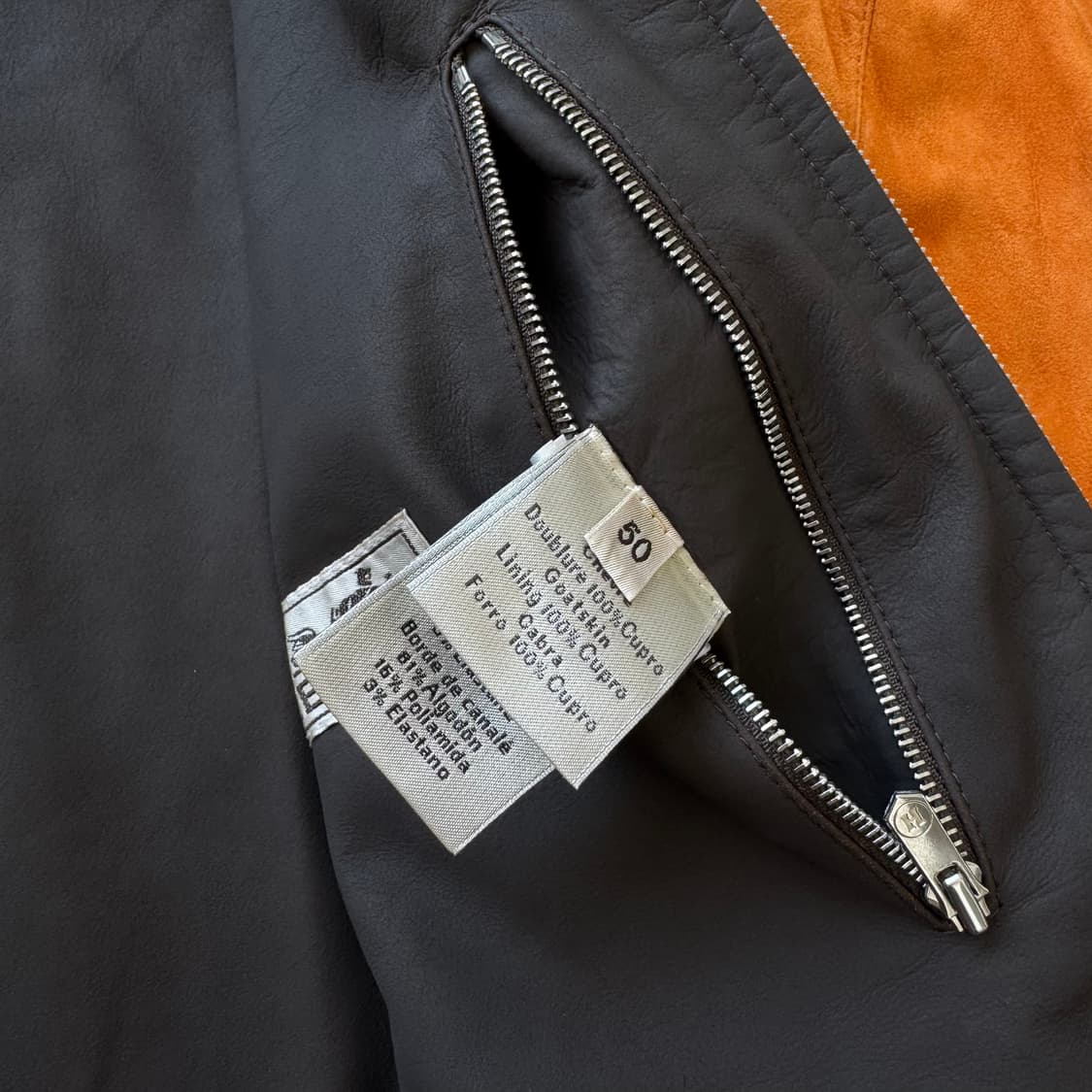 HERMES 에르메스 프랑스산 최상급 하이엔드 시그니처 오렌지 스웨이드 상품이미지9