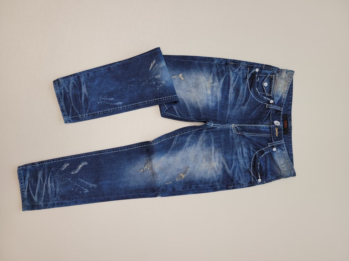 도크 DOHC 엠보워싱 청바지 32 딥블루 상품이미지1