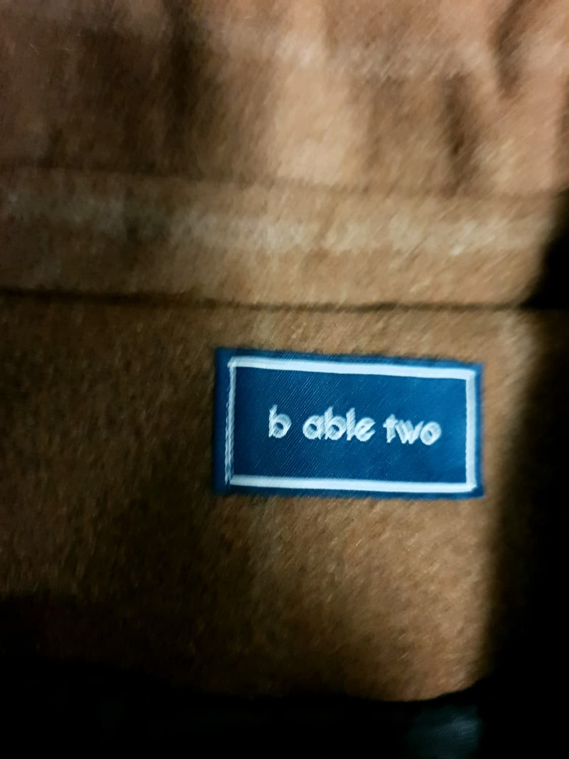 비에이블투 스트라이프 울 발마칸 코트 브라운 (F) 상품이미지4