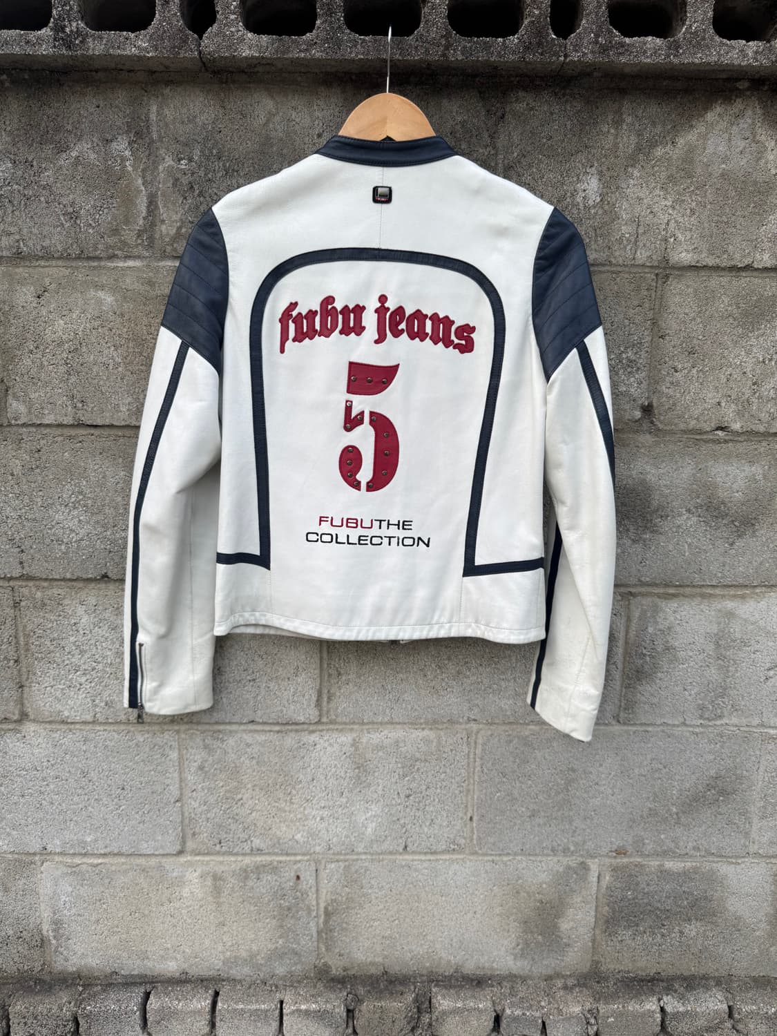 빈티지 FUBU X Ford 후부 플래티넘 램스킨 레이싱 자켓 S여성용 상품이미지4