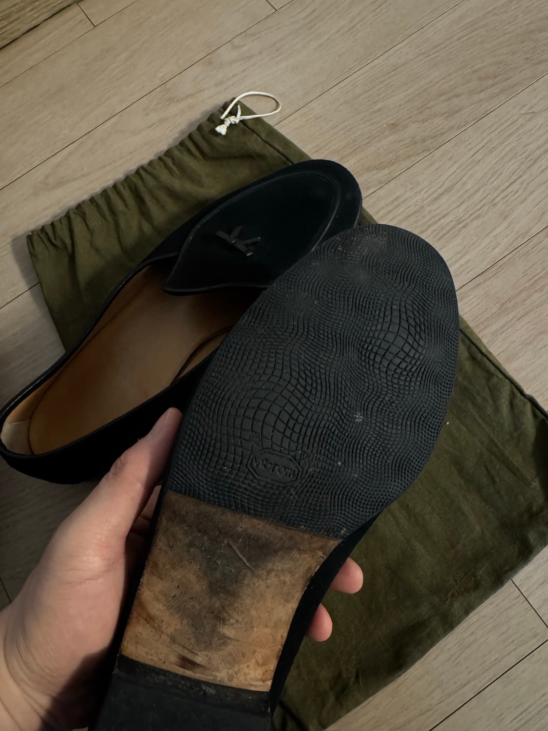 Belgian Shoes “Henri” suede (Black) 상품이미지3