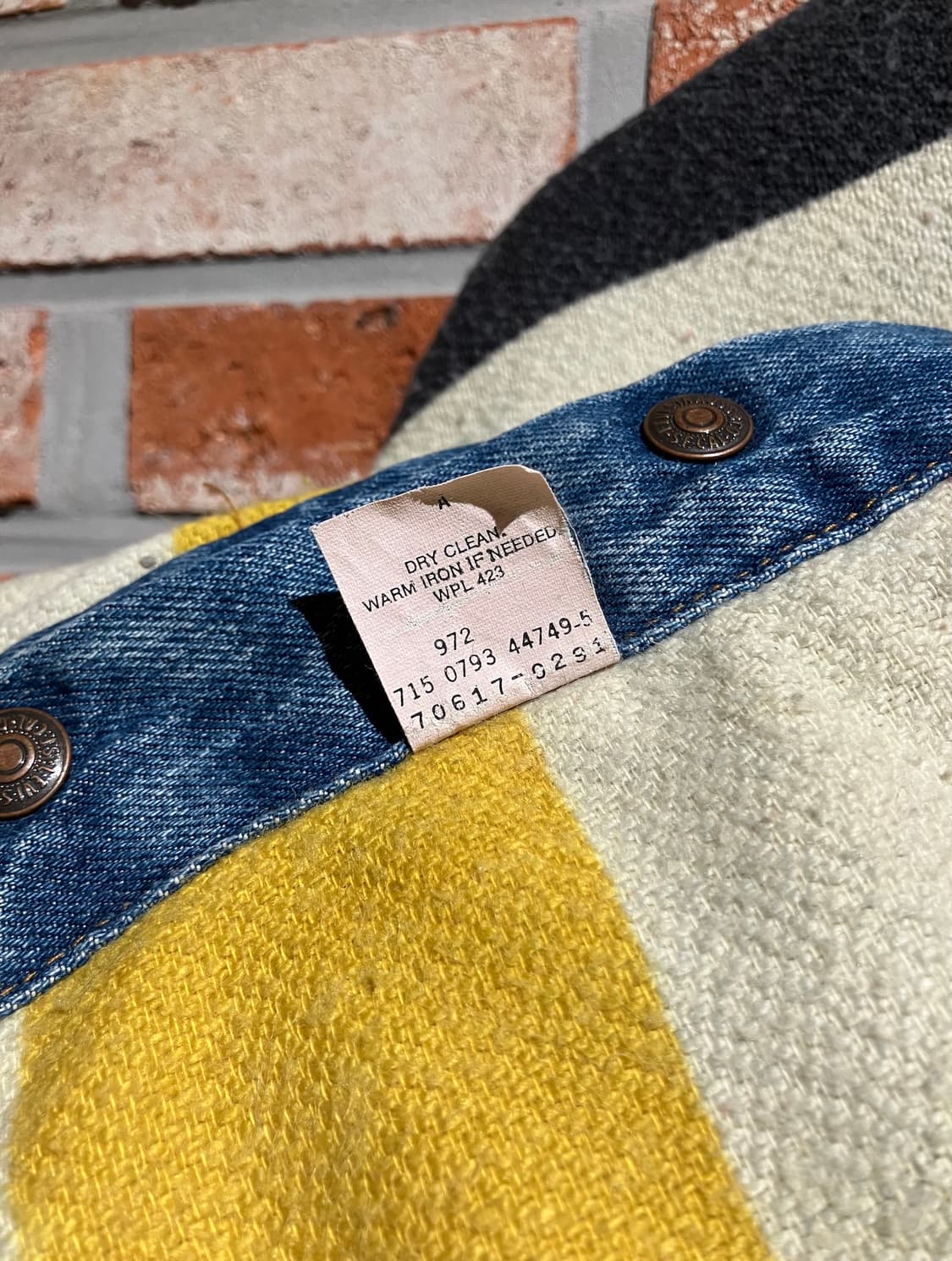 90s USA 빈티지 리바이스 허더슨베이 리버시블 데님 자켓 상품이미지10