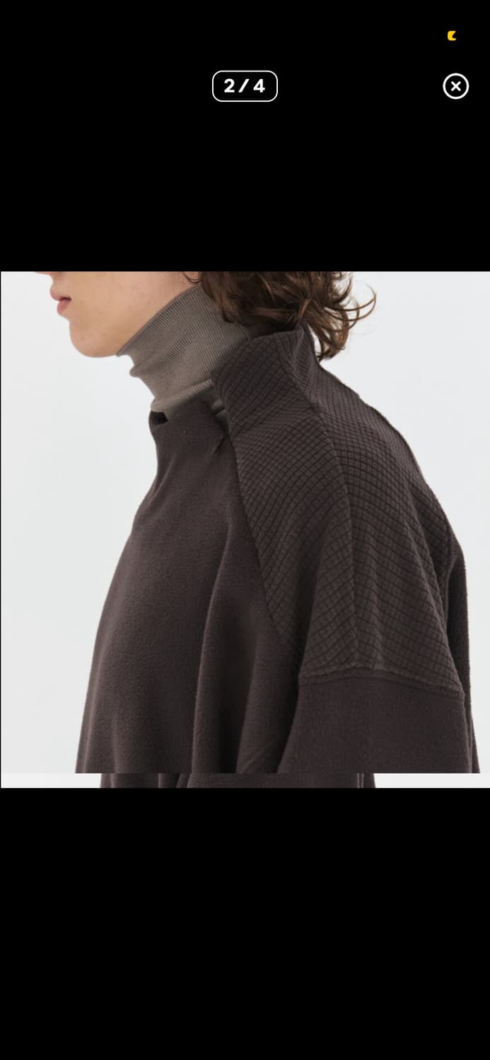 윈더 풀오버 플리스 L 차콜브라운 상품이미지2